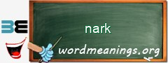 WordMeaning blackboard for nark
